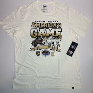 ’47 Brand NCAA Army vs Navy America’s Game T-Shirt XL White NWT